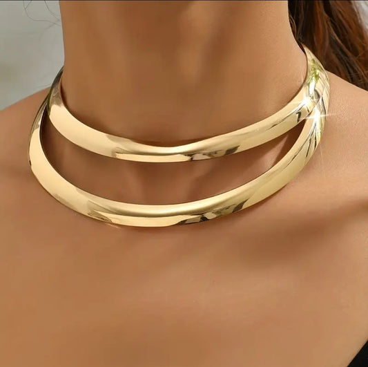 Statement Gold Necklace Fashion Jewelry Accessories gifts