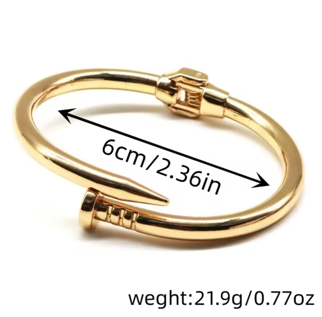 Fashion style Nail inspired cuff bracelet