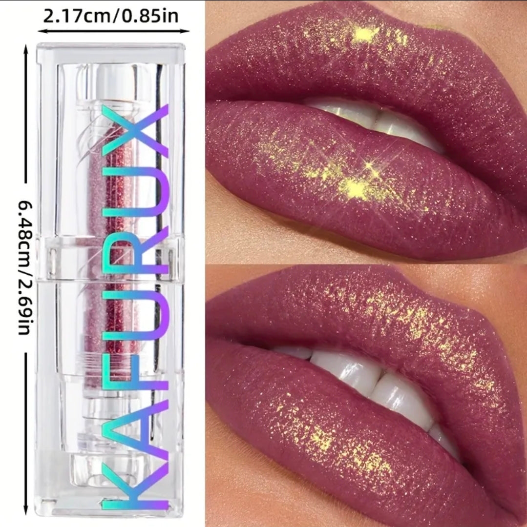 Shiny glitter pearlescent lipstick waterproof long lasting lip gloss lipsticks lip glaze makeup