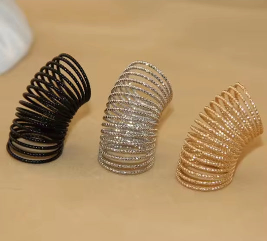 Punk Style Coil Ring Jewelry Women Gifts Accessories