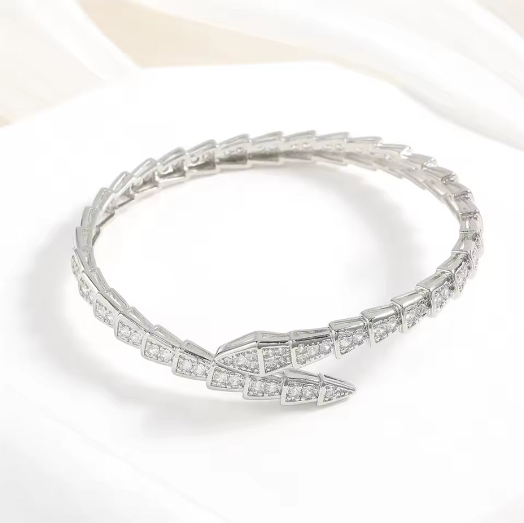 Snake inspired cuff bracelet women jewelry accessories