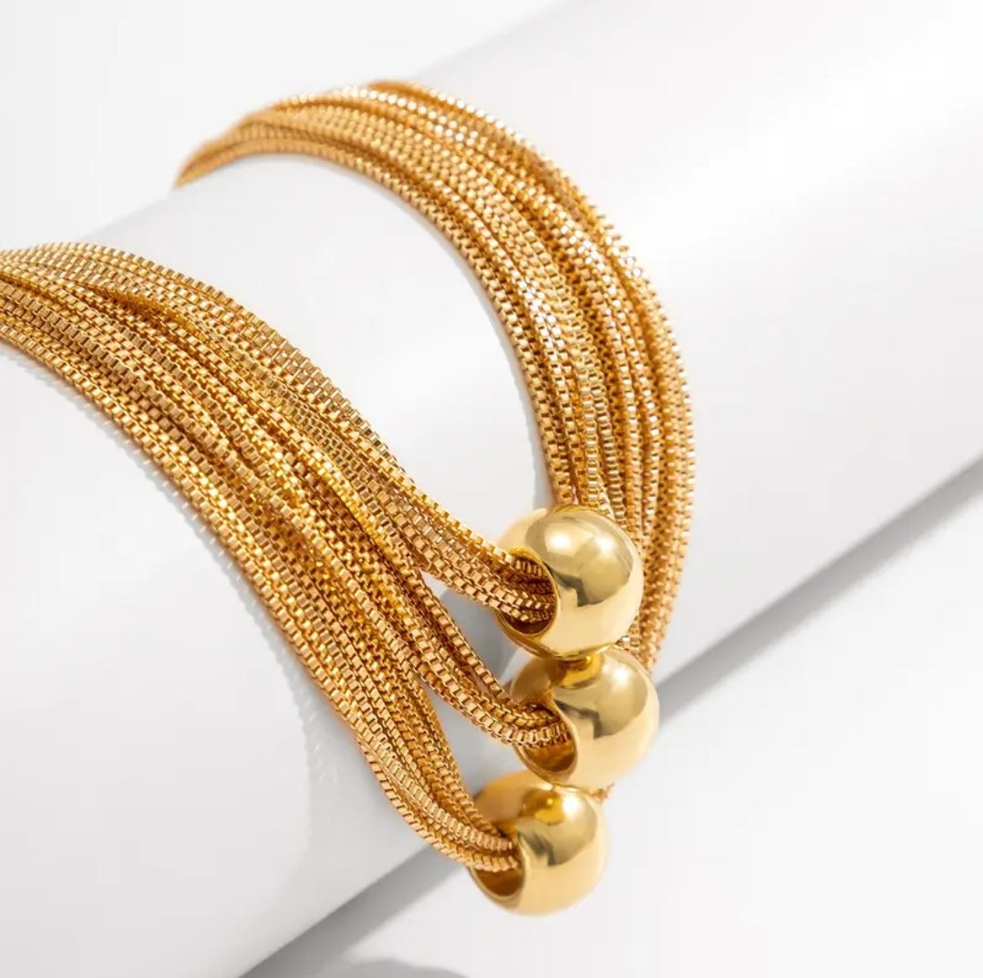 Multilayer ball chain necklace jewelry fashion accessories