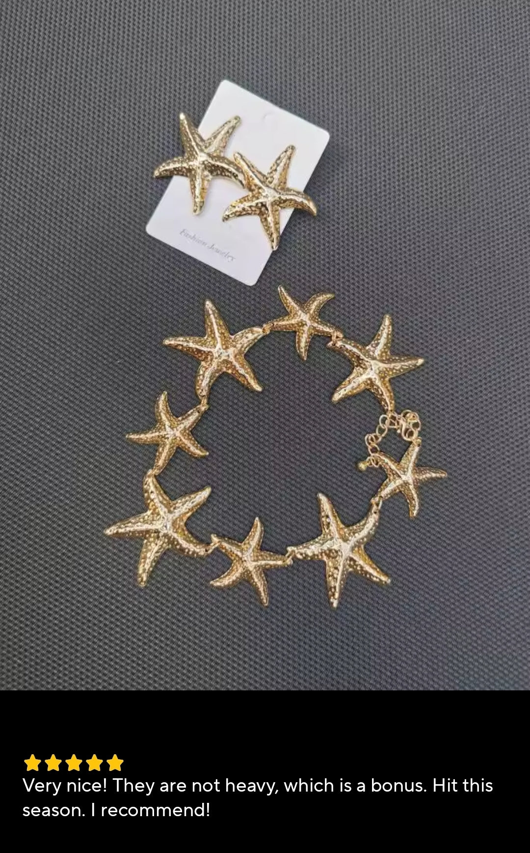 Seastarr necklace earrings set fashion accessories jewelry