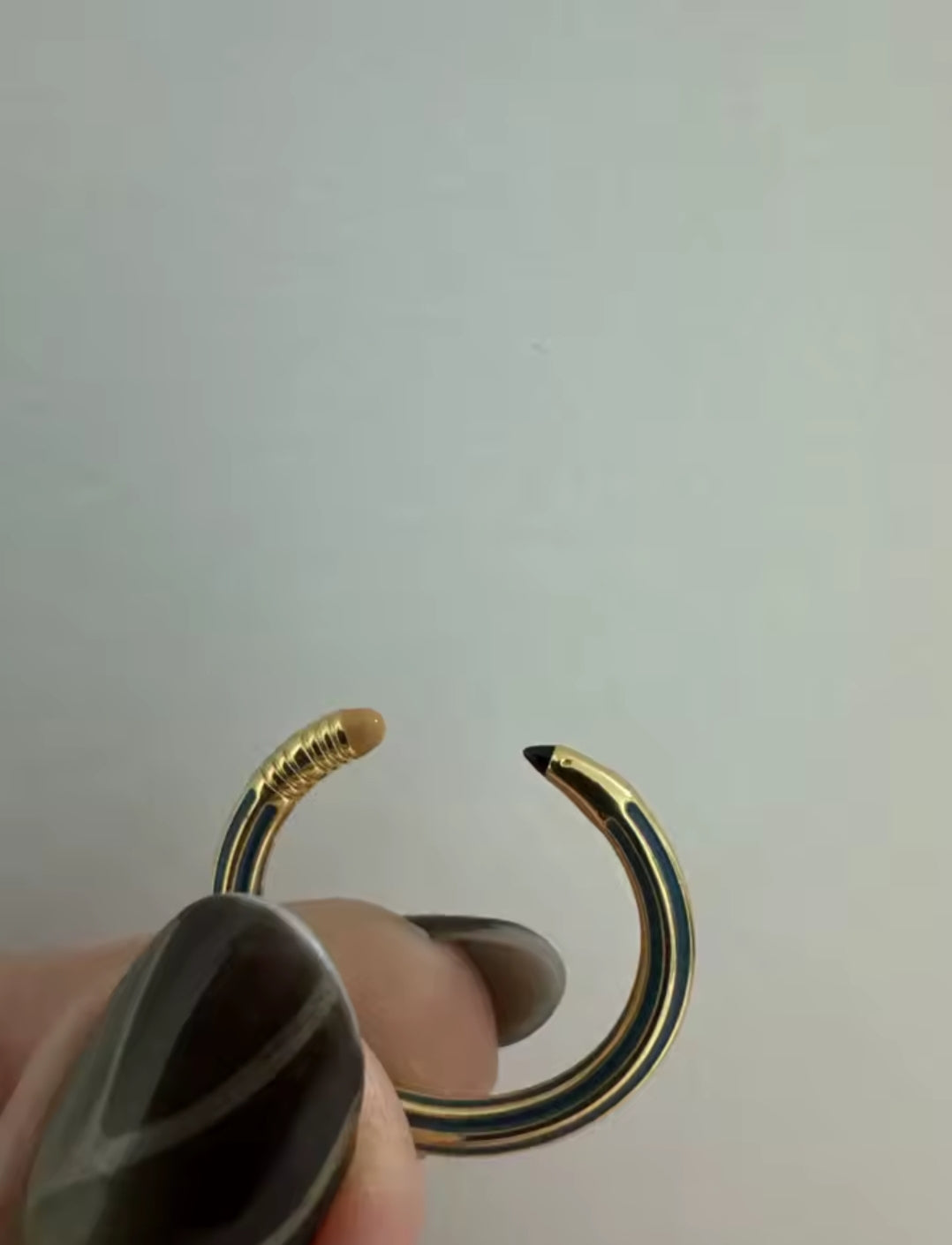 pencil inspired mini ring knuckle cuff