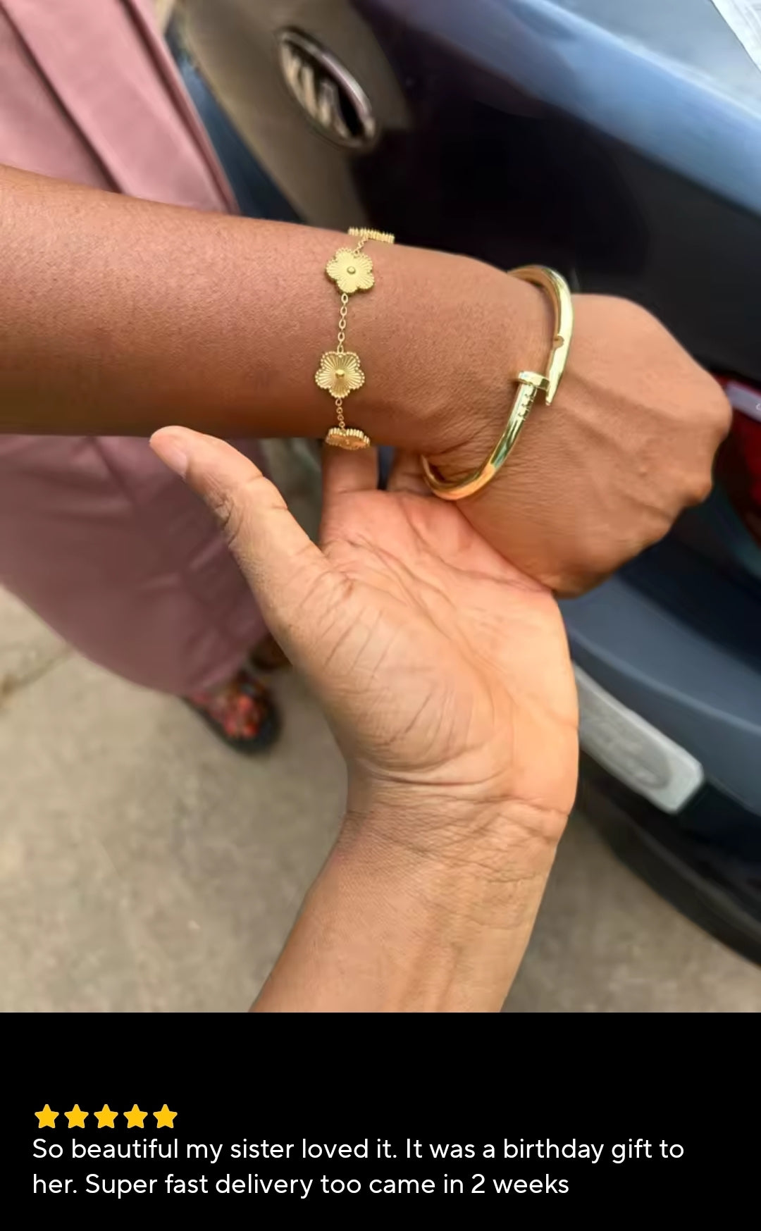 Fashion style Nail inspired cuff bracelet