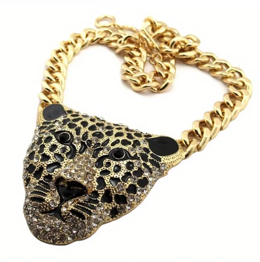Punk Style Leopard Chain Necklace jewelry gifts accessories